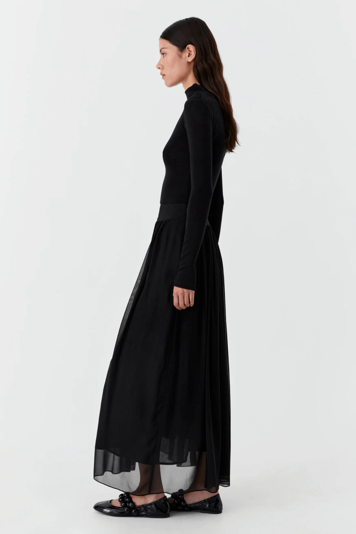 MORRI MERINO HIGH NECK BLACK