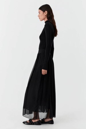 MORRI MERINO HIGH NECK BLACK
