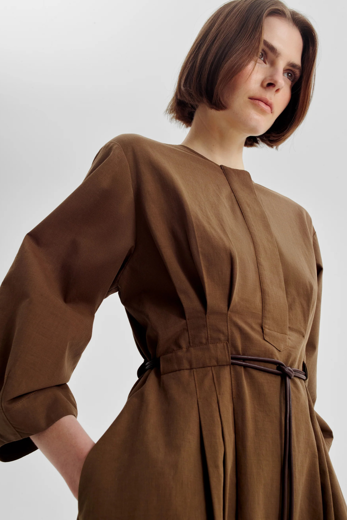 FRANCIS SHIRT DRESS HUNTER