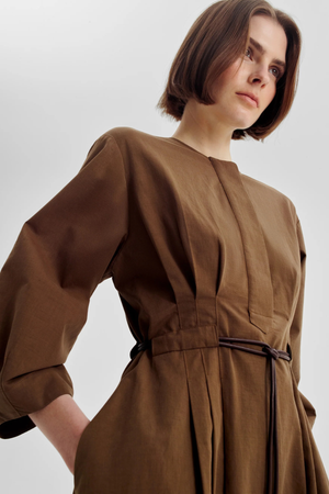 FRANCIS SHIRT DRESS HUNTER