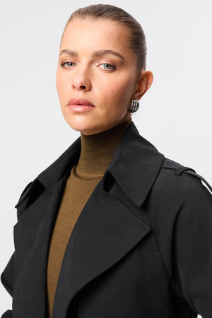FRANKLIN TRENCH COAT BLACK