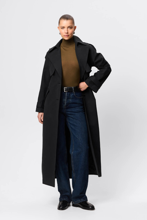 FRANKLIN TRENCH COAT BLACK
