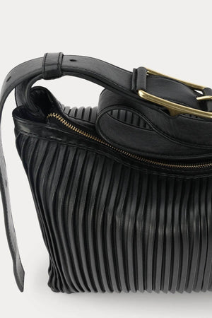 MR MIDIMESE BLACK PLEATED