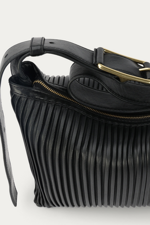 MR MIDIMESE BLACK PLEATED
