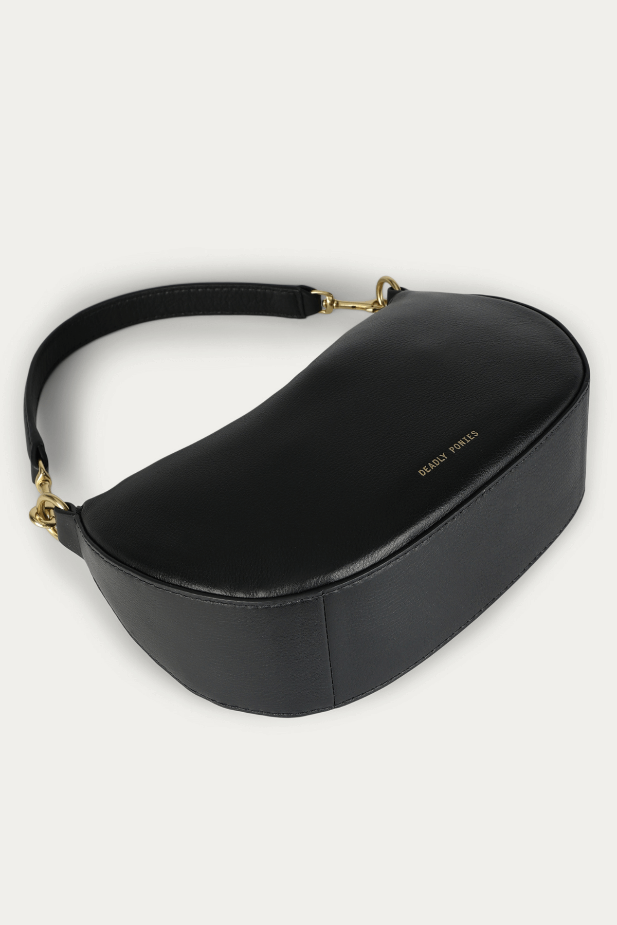MINI SLING BAG BLACK/BRASS