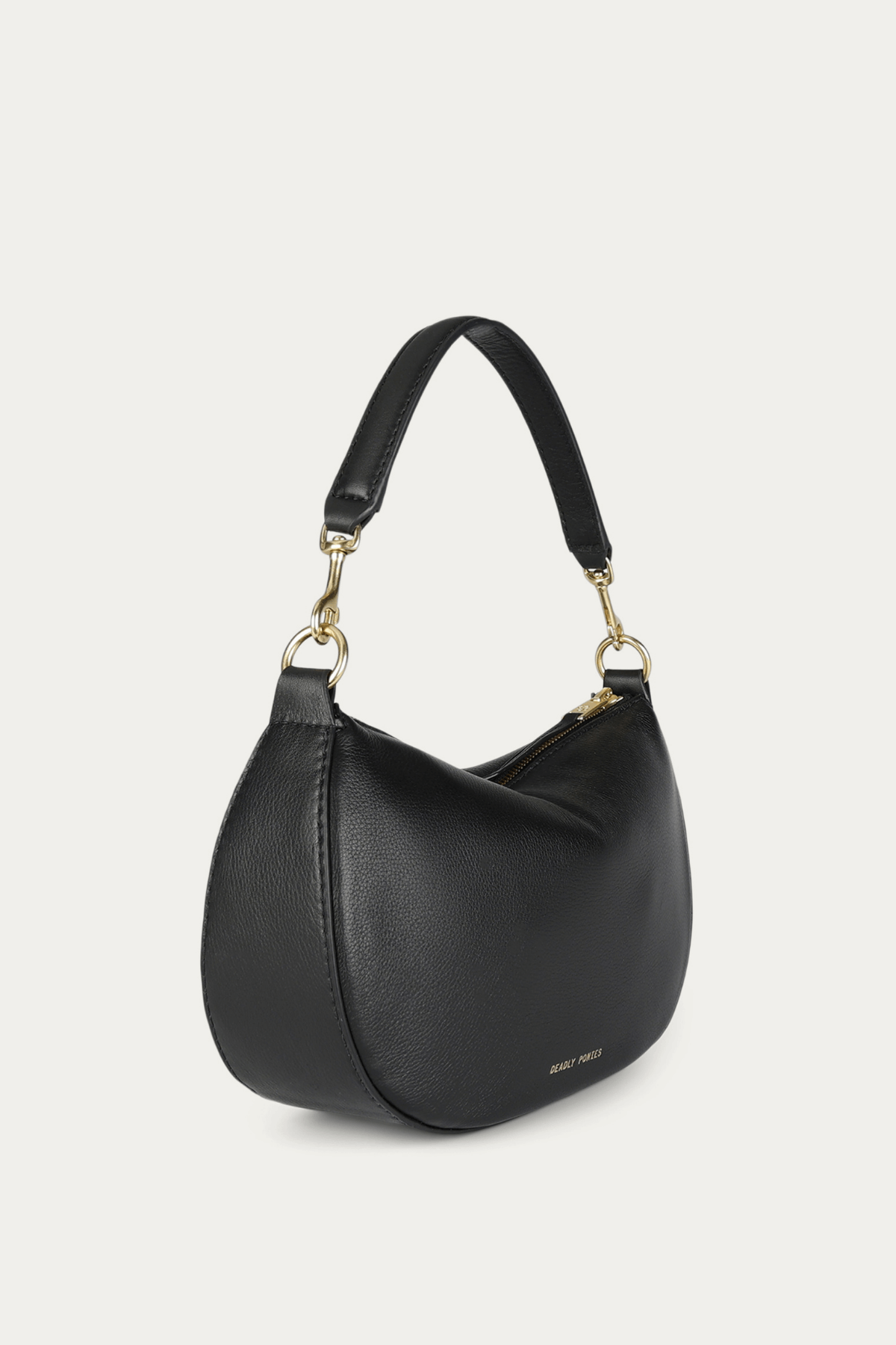 MINI SLING BAG BLACK/BRASS