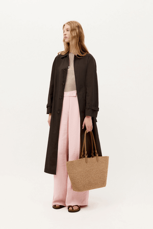 MR BANDIT TOTE NATURAL RAFFIA