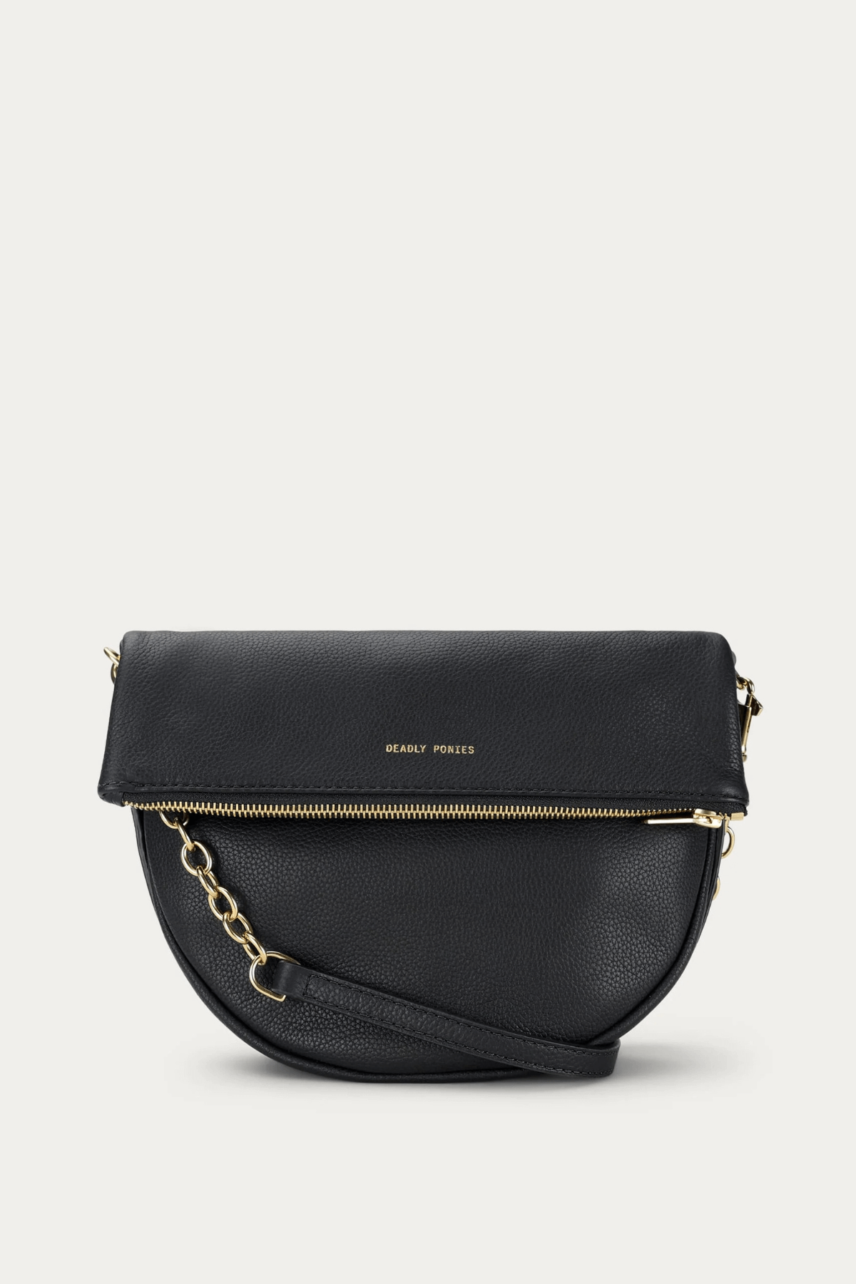MINI LEOPARD CROSSBODY BLACK