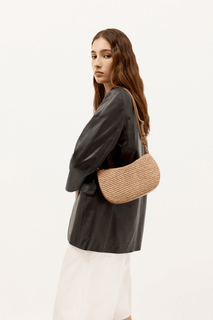 MR SLING MICRO NATURAL RAFFIA