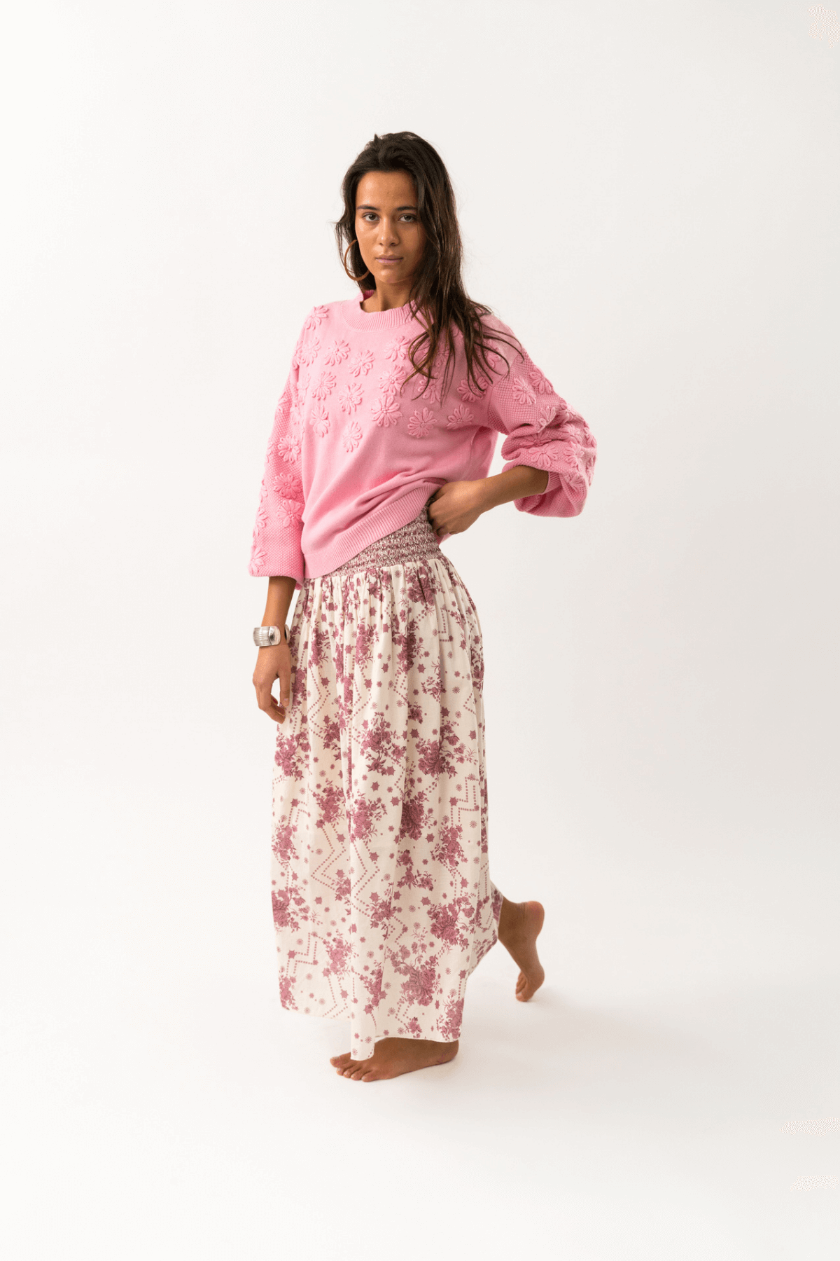 MUSA KNIT JUMPER NEON PINK