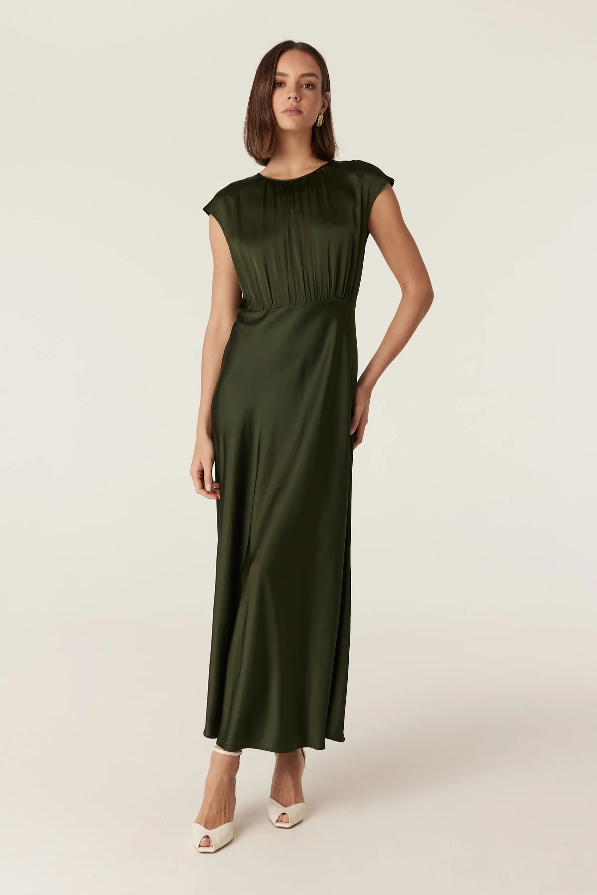 MUSE DRESS DARK GREEN