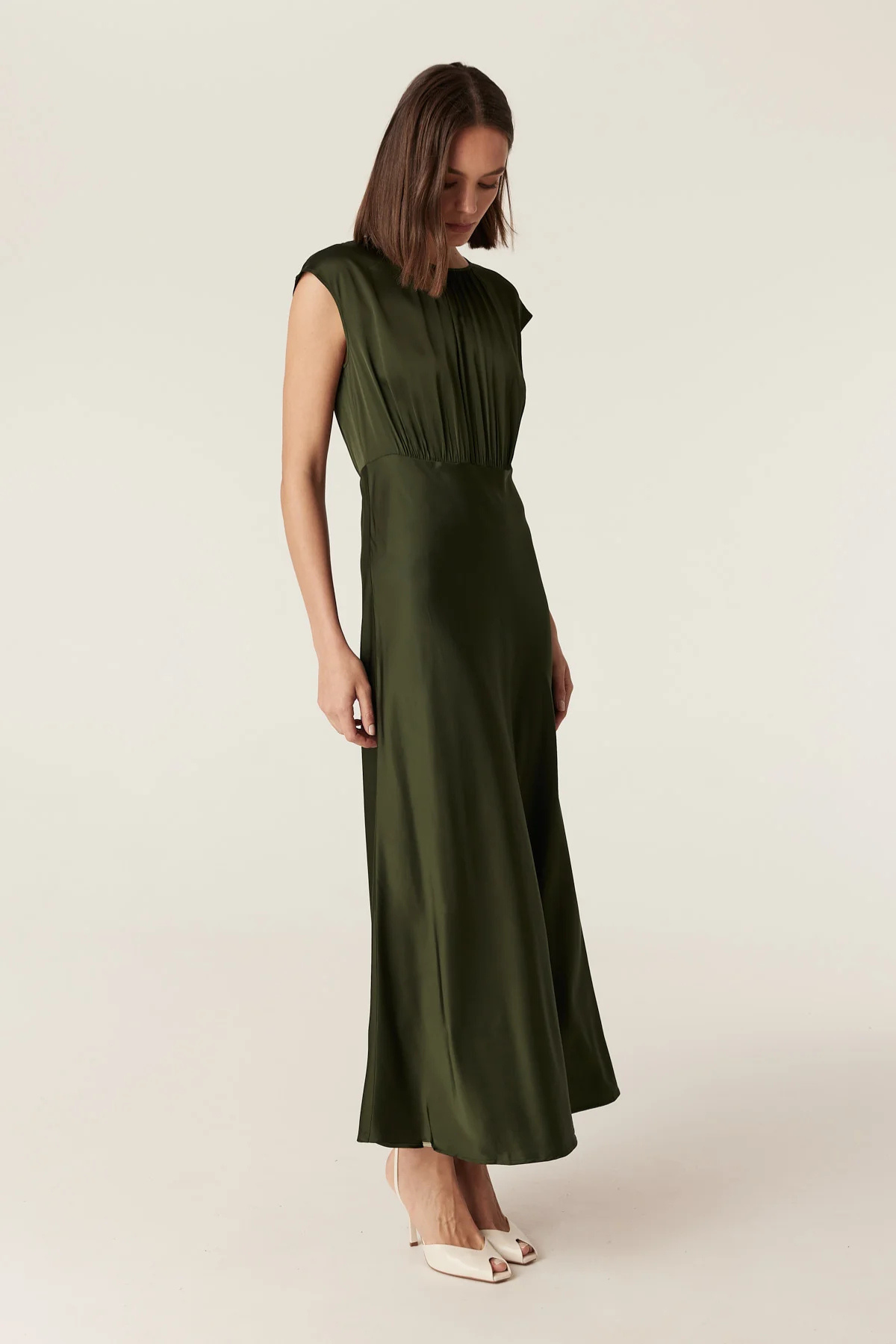 MUSE DRESS DARK GREEN