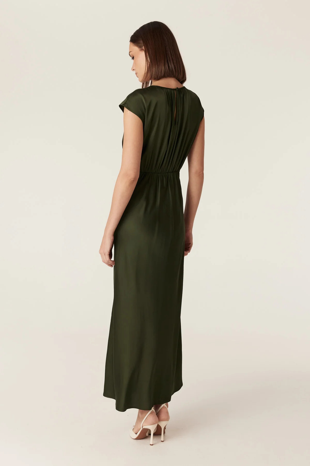 MUSE DRESS DARK GREEN