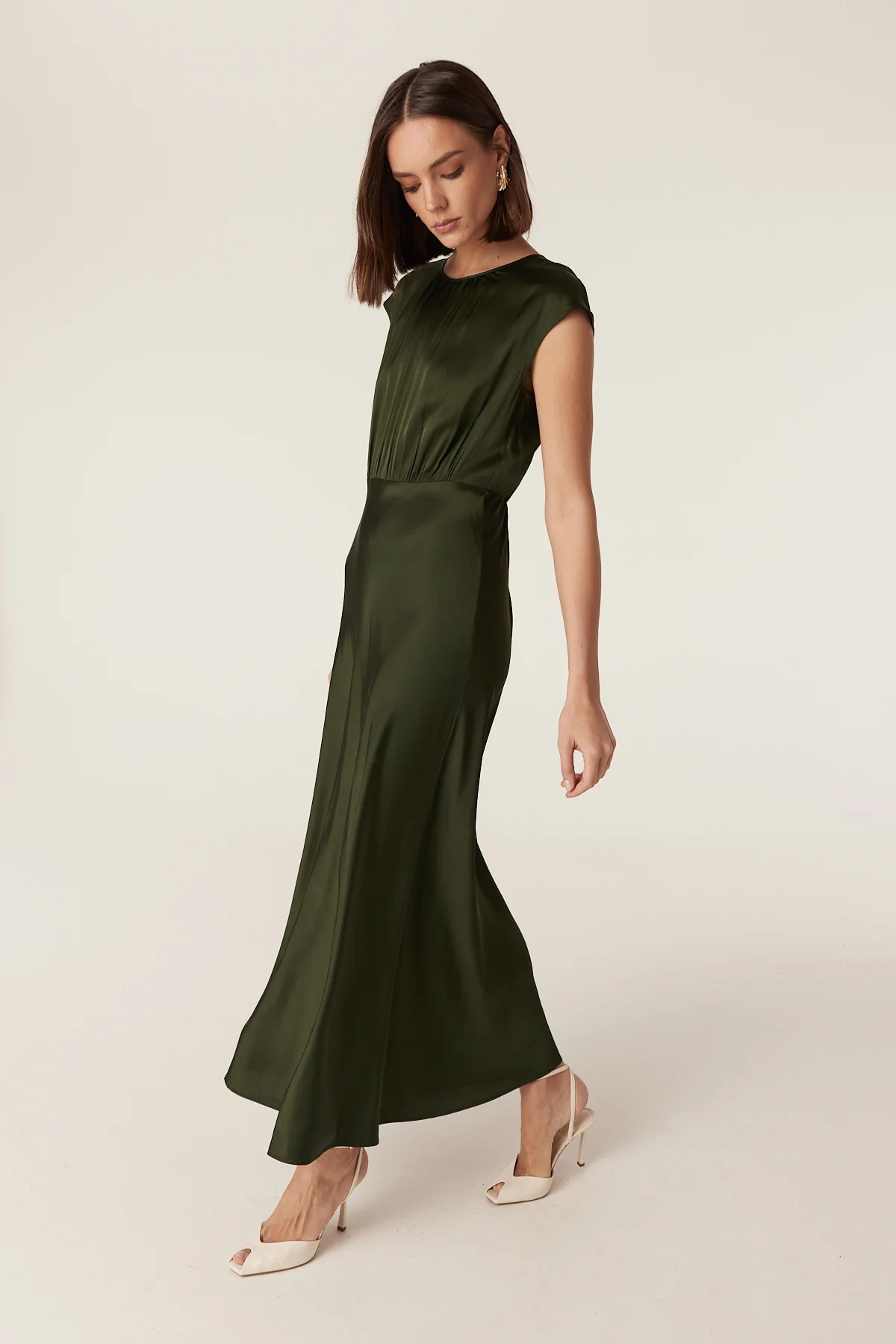 MUSE DRESS DARK GREEN