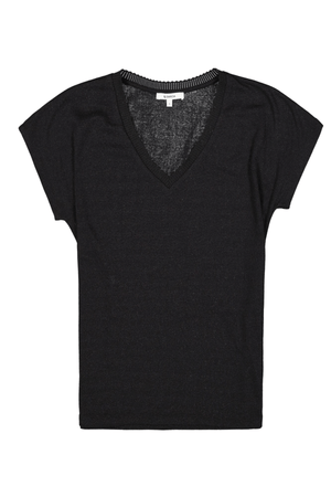 LADIES T-SHIRT SHORT SLEEVE BLACK