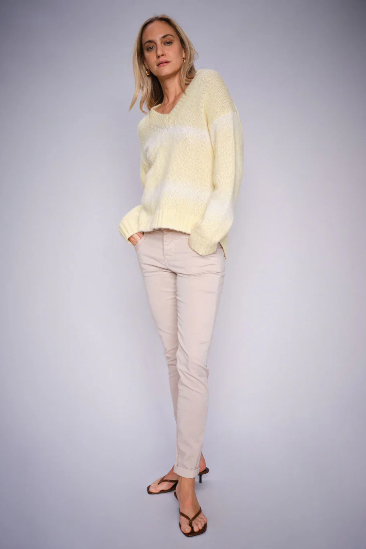 NAOMI TREASURE PANT FEATHER GRAY