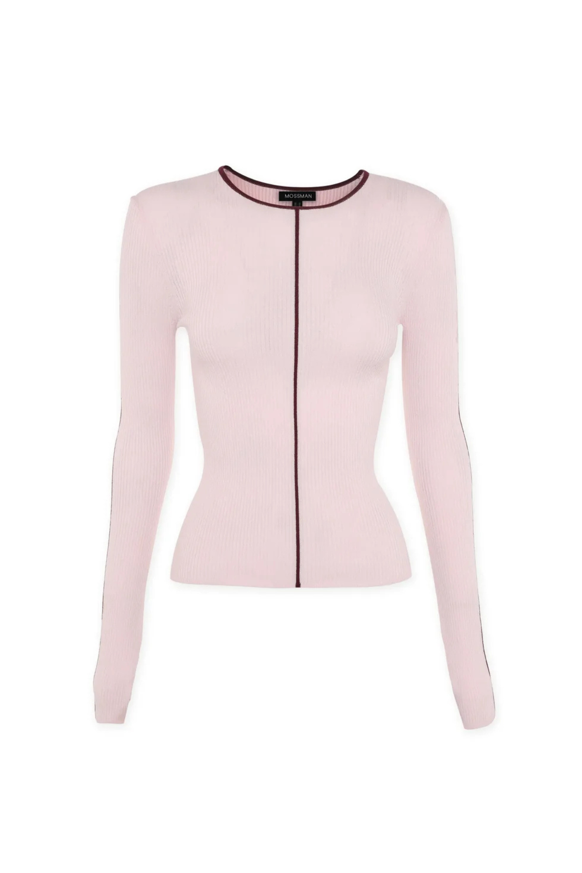 NARA KNIT TOP PINK/BURGUNDY