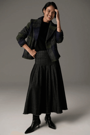 NASHIA PEA COAT KHAKI/INK