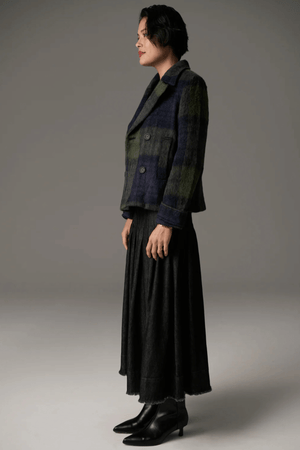 NASHIA PEA COAT KHAKI/INK