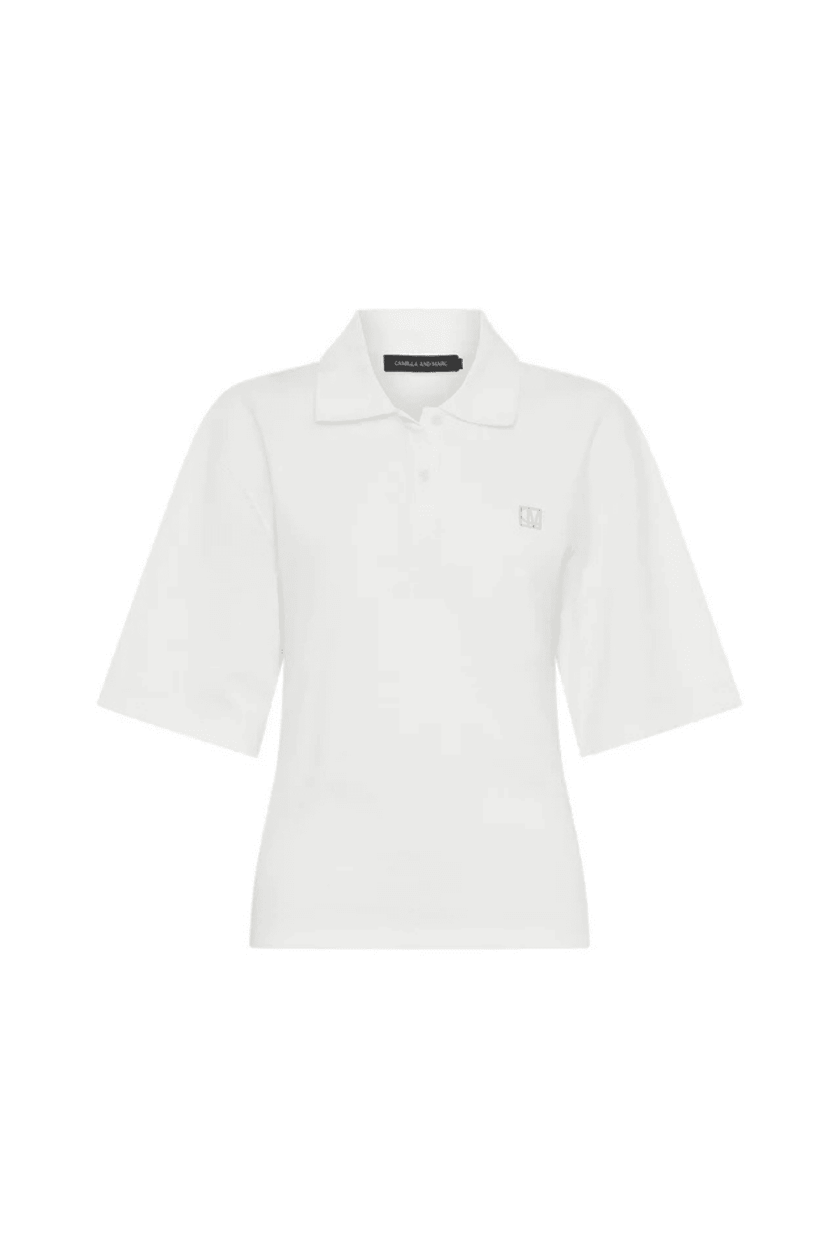 C M Nerine Polo Shirt White Womens Tops Treasure Box Treasure Box by Biani NZ
