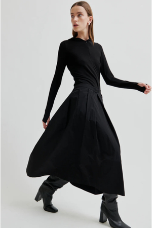 NILINE A LINE SKIRT BLACK