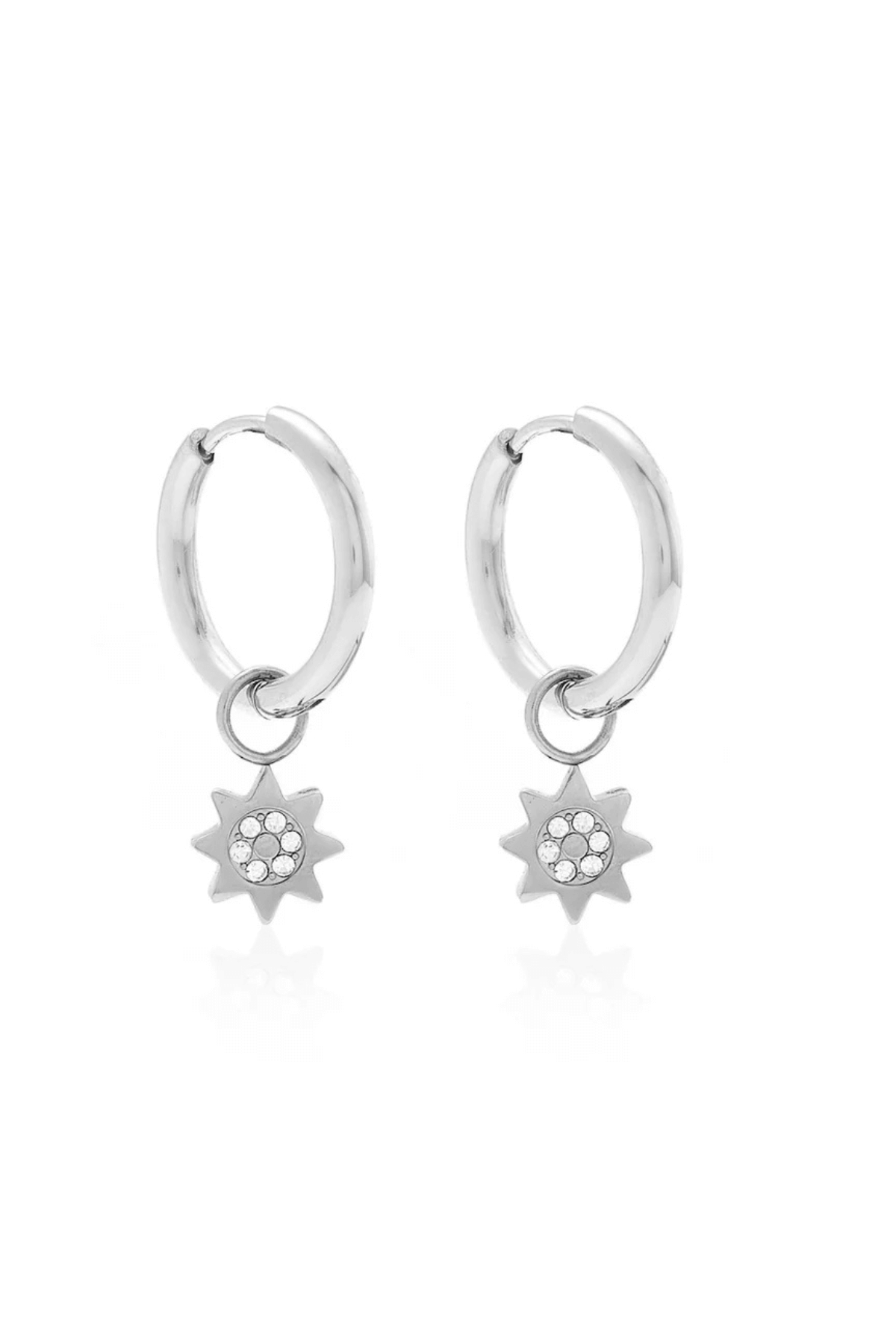 NOVA HOOP EARRINGS SILVER