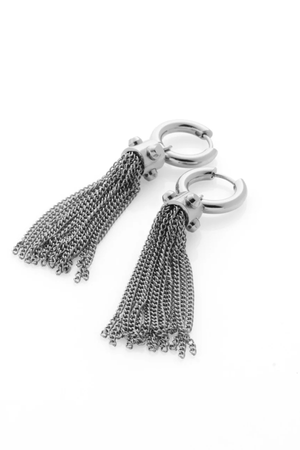 ODYSSEE TASSEL EARRINGS SILVER