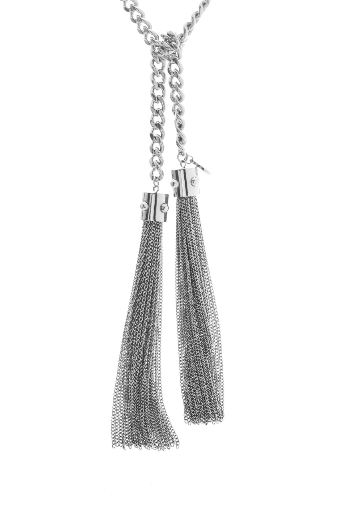 ODYSSEE TASSEL LARIAT/BELT SILVER