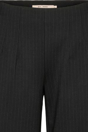OLANA WIDE PANTS PINSTRIPE BLACK