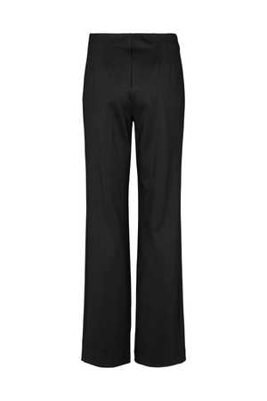 OLANA WIDE PANTS PINSTRIPE BLACK