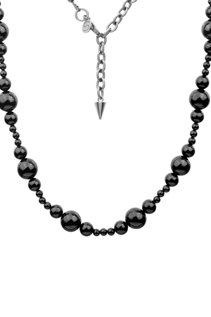 OMBRE NECKLACE BLACK/SILVER