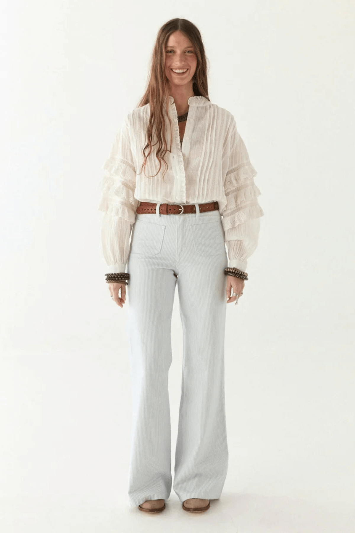 OMARA BLOUSE MERENGUE CUBAN SCHIFFLI
