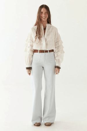 OMARA BLOUSE MERENGUE CUBAN SCHIFFLI