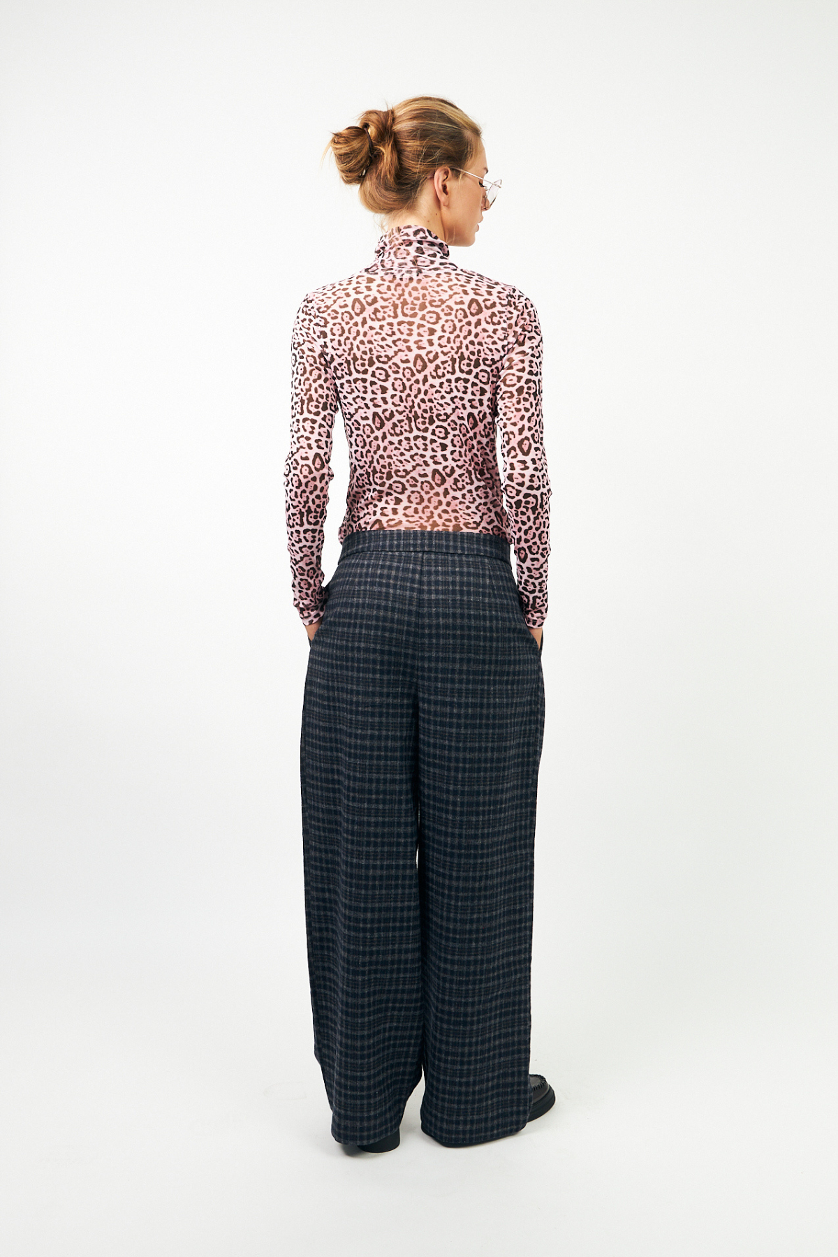 ORIE HIGH NECK BLOUSE PINK