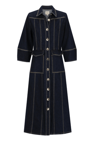 OSCAR DENIM DRESS DARK BLUE