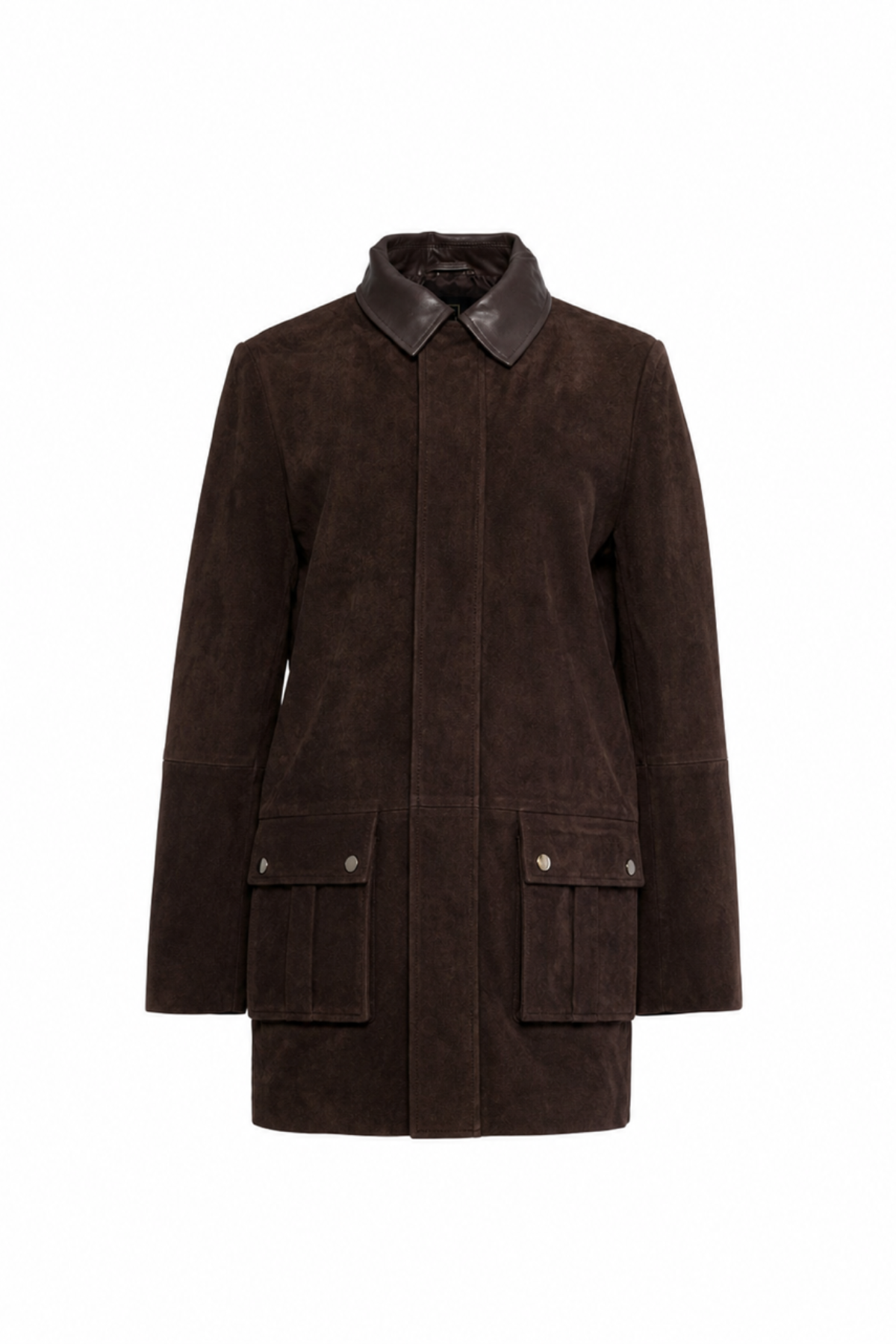 OUTBACK COAT CHOCOLATE SUEDE