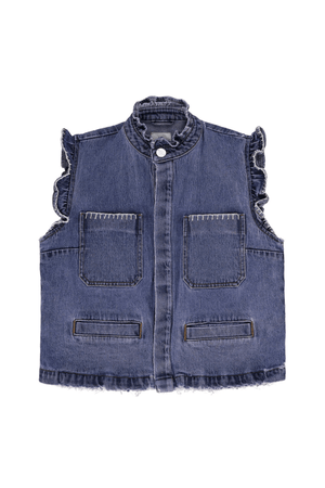 PABLO VEST OVERDYED INDIGO