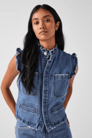 PABLO VEST OVERDYED INDIGO