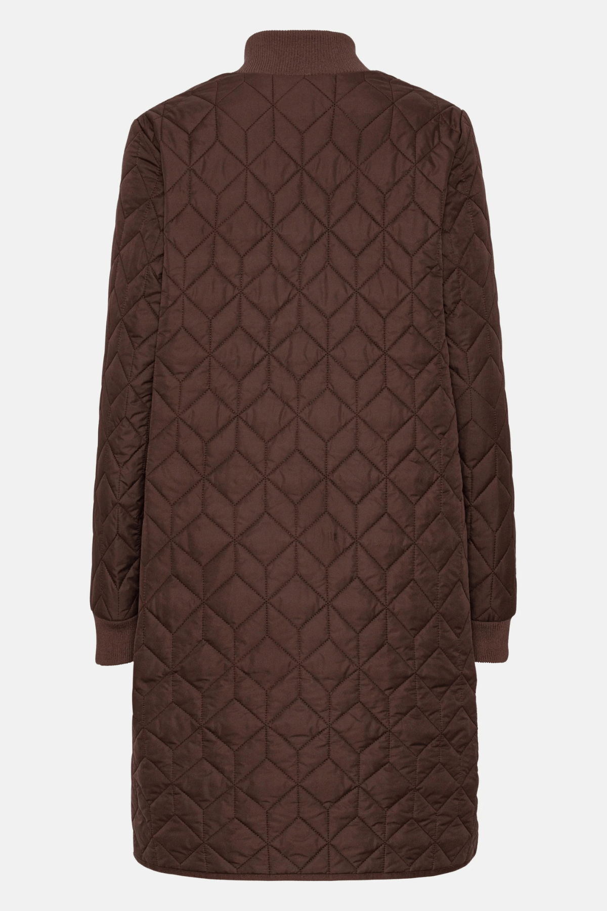 LONG QUILT COAT EBONY