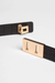 PAIGE BELT BLACK CROC