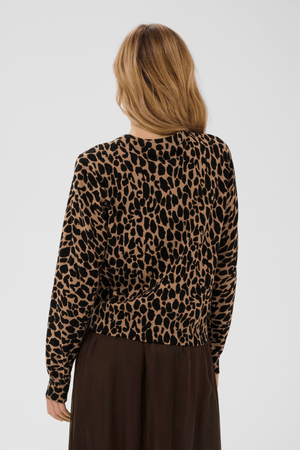 PALOMA CARDIGAN TIGERS EYE SPOTTY LEOAPRD