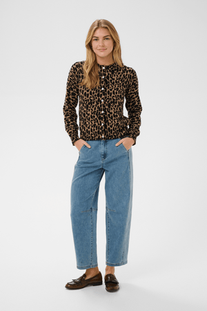 PALOMA CARDIGAN TIGERS EYE SPOTTY LEOAPRD