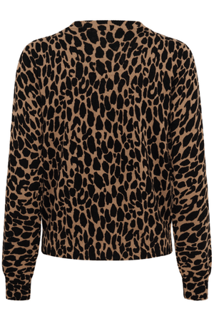PALOMA CARDIGAN TIGERS EYE SPOTTY LEOAPRD