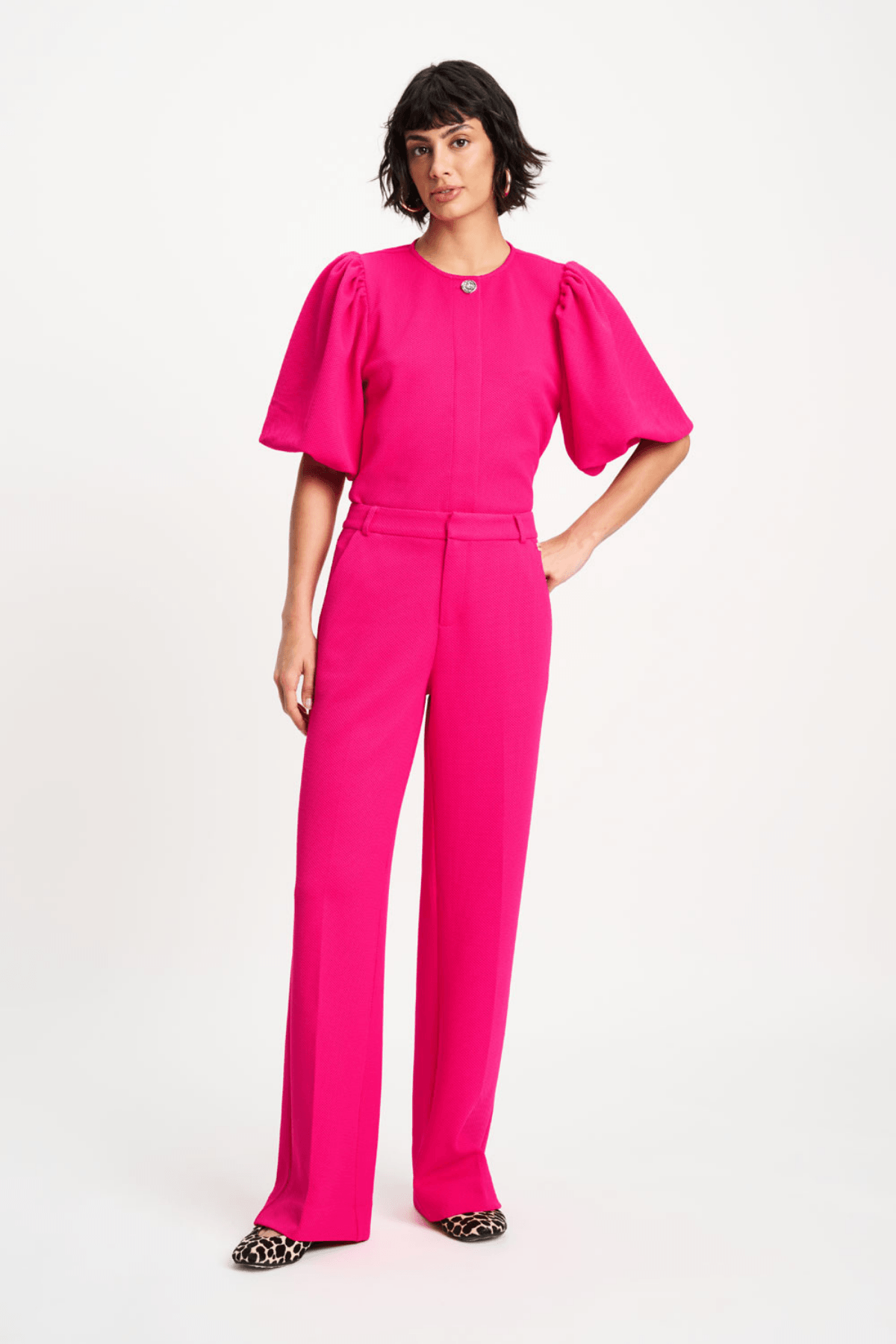 LARA PANTS BRIGHT ROSE