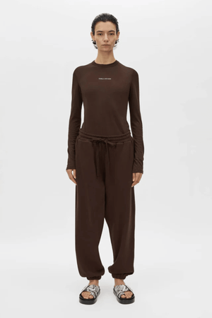 PARK LONG SLEEVE LOGO TOP BITTER CHOCOLATE