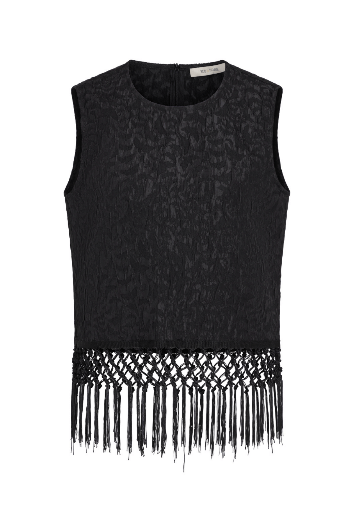 PAULETTE TOP BLACK