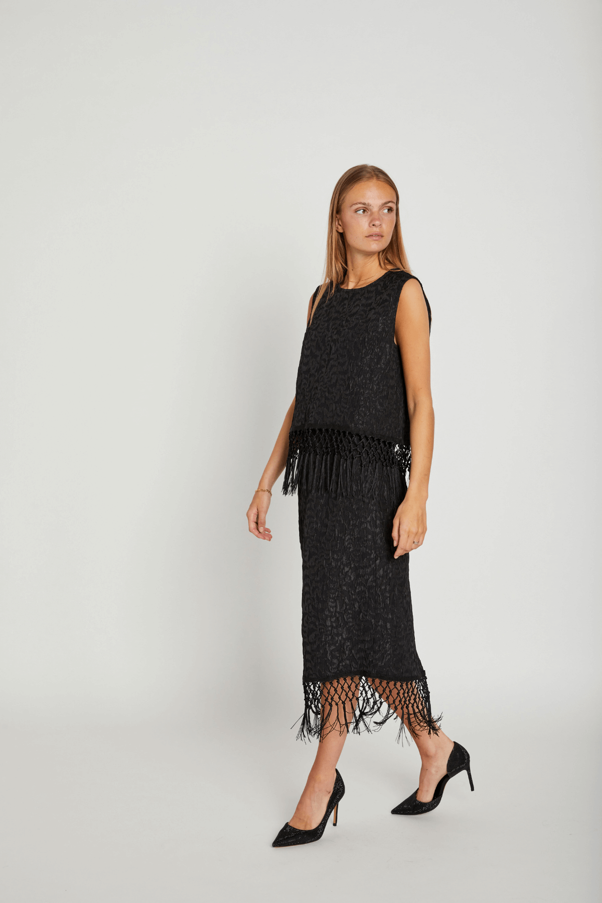 PAULETTE TOP BLACK