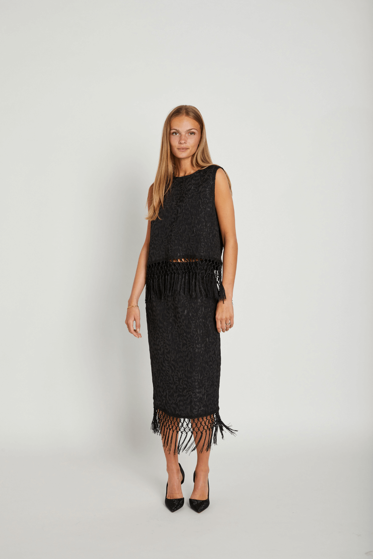 PAULETTE TOP BLACK