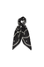 RUNAWAY PEARLS CLASSIC SILK SCARF BLACK
