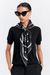 RUNAWAY PEARLS CLASSIC SILK SCARF BLACK